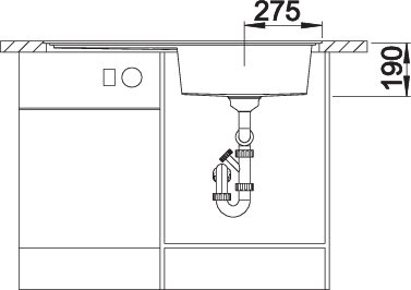 BLANCO ZENAR XL 6 S-F MXI